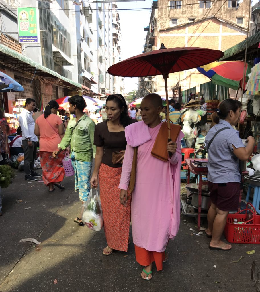 In the streets of Yangon